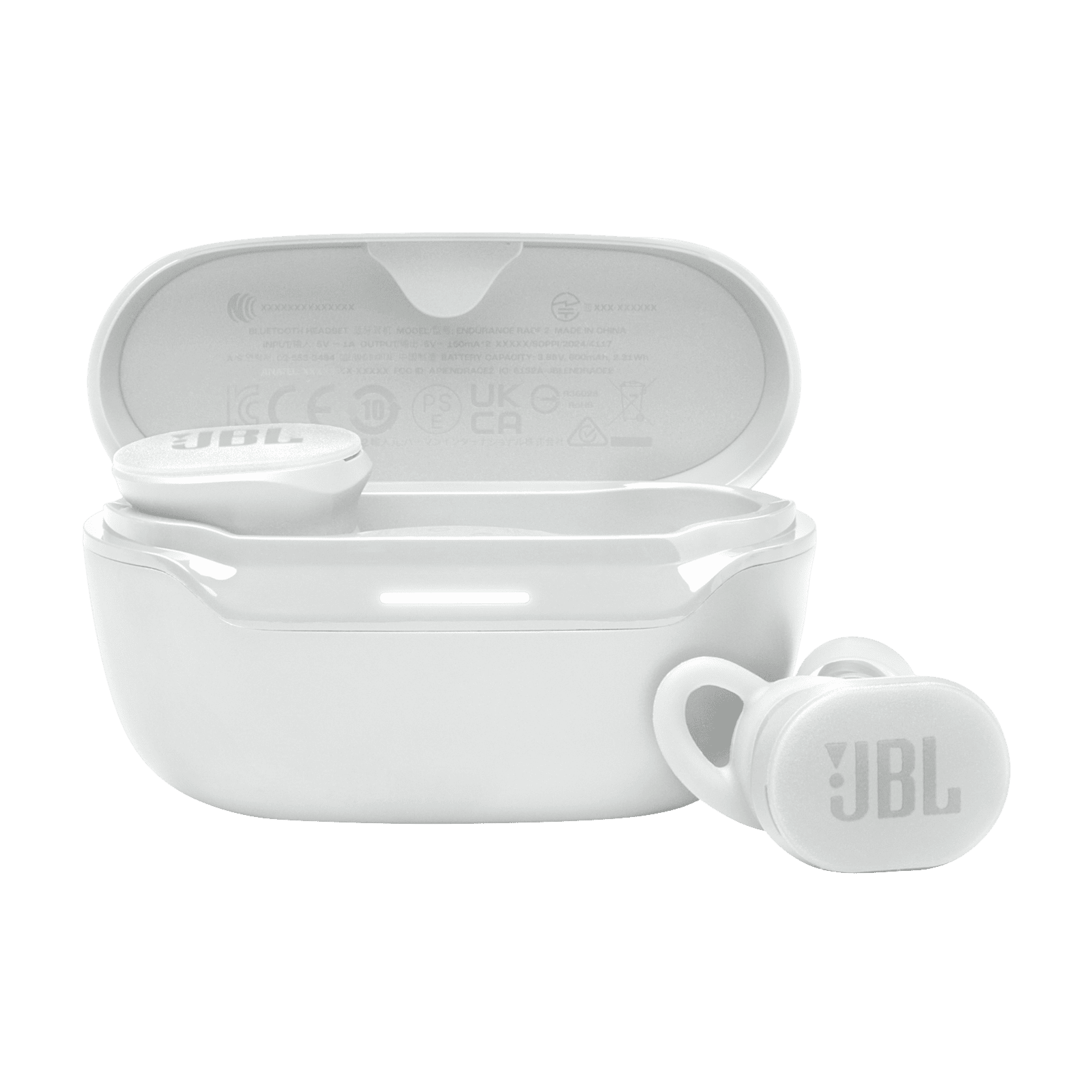 JBL Endurance Race 2 White, športové True wireless slúchadla