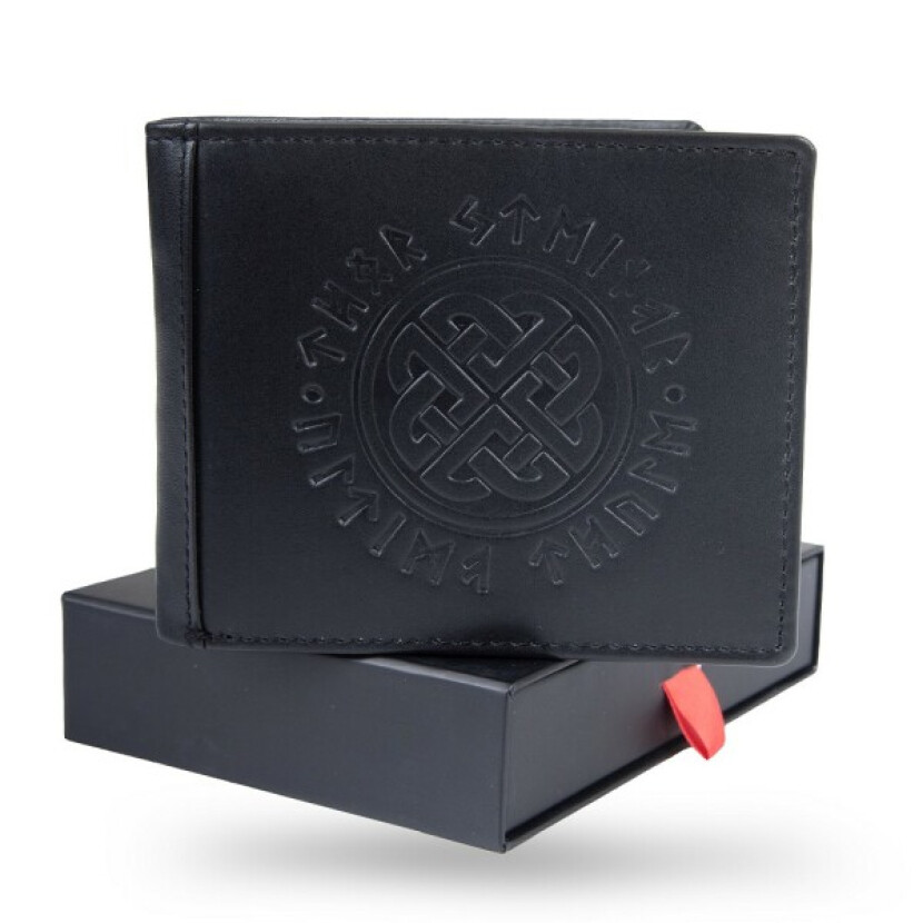 Peňaženka kožená Thor Steinar Skard - čierna