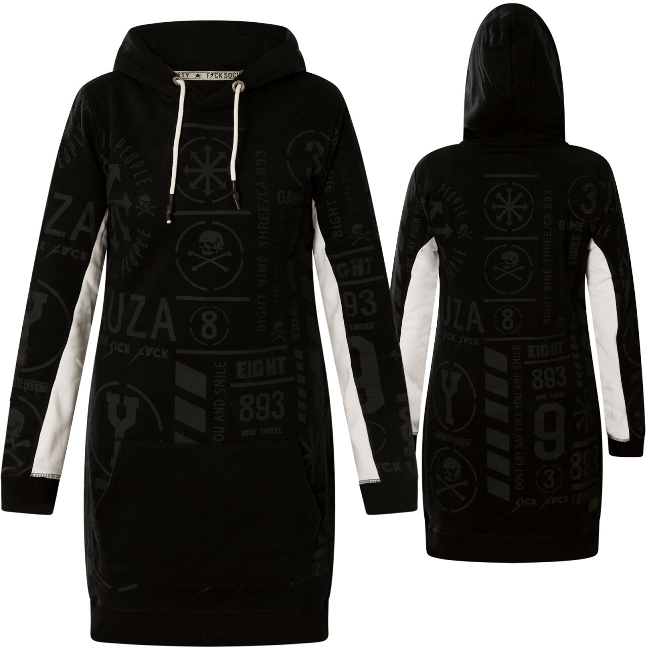 Šaty dámske Yakuza Two Face - čierne, S