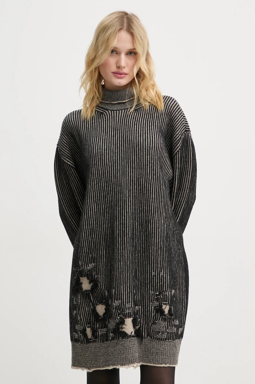 Obojstranné vlnené šaty MM6 Maison Margiela