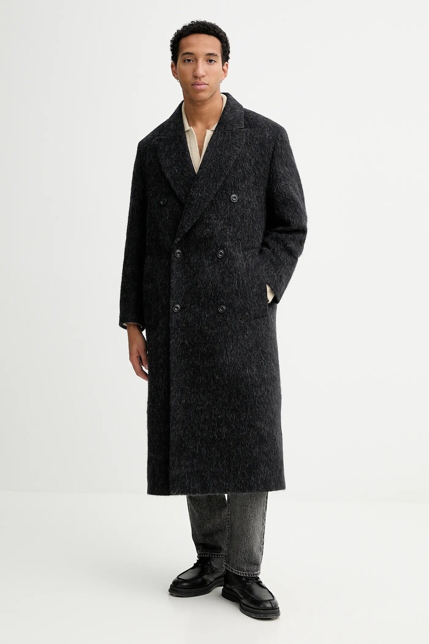 Kabát s prímesou vlny HUGO Manus2541