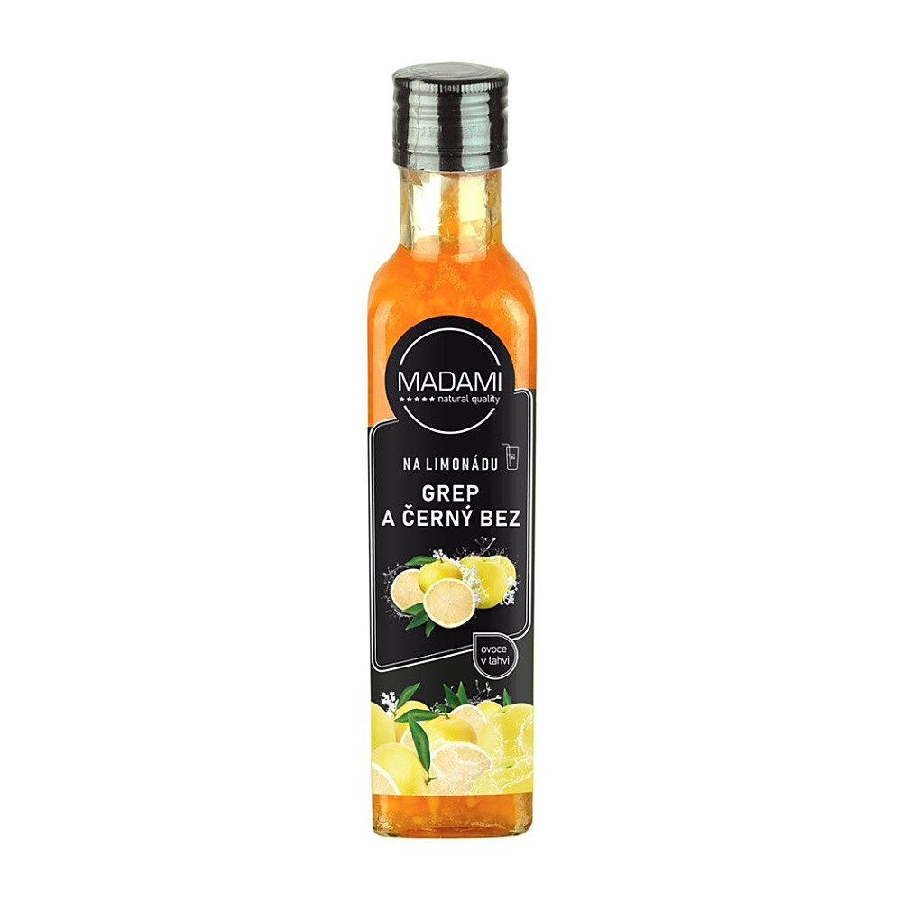 MADAMI Ovocie na limonádu grep & čierny bez 250 ml