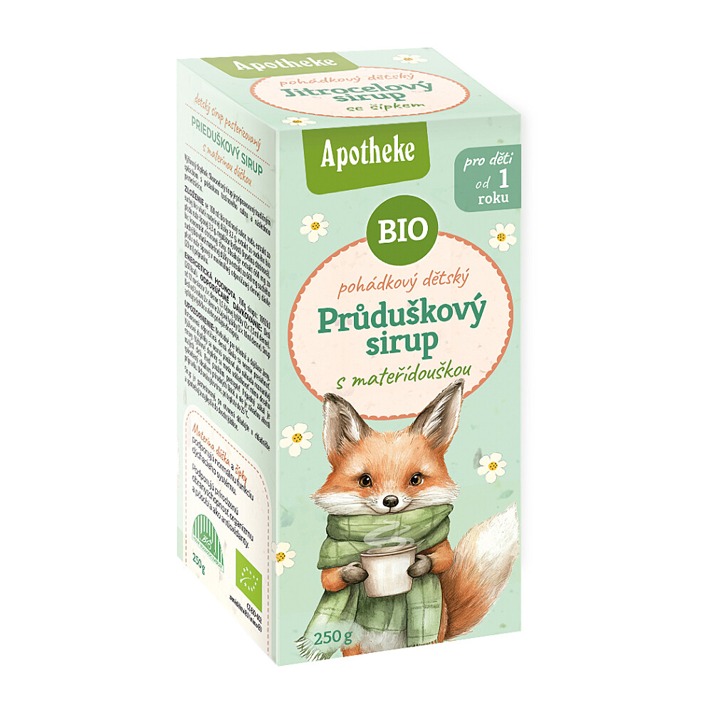 APOTHEKE Sirup detský prieduškový s materinou dúškou BIO 250 g