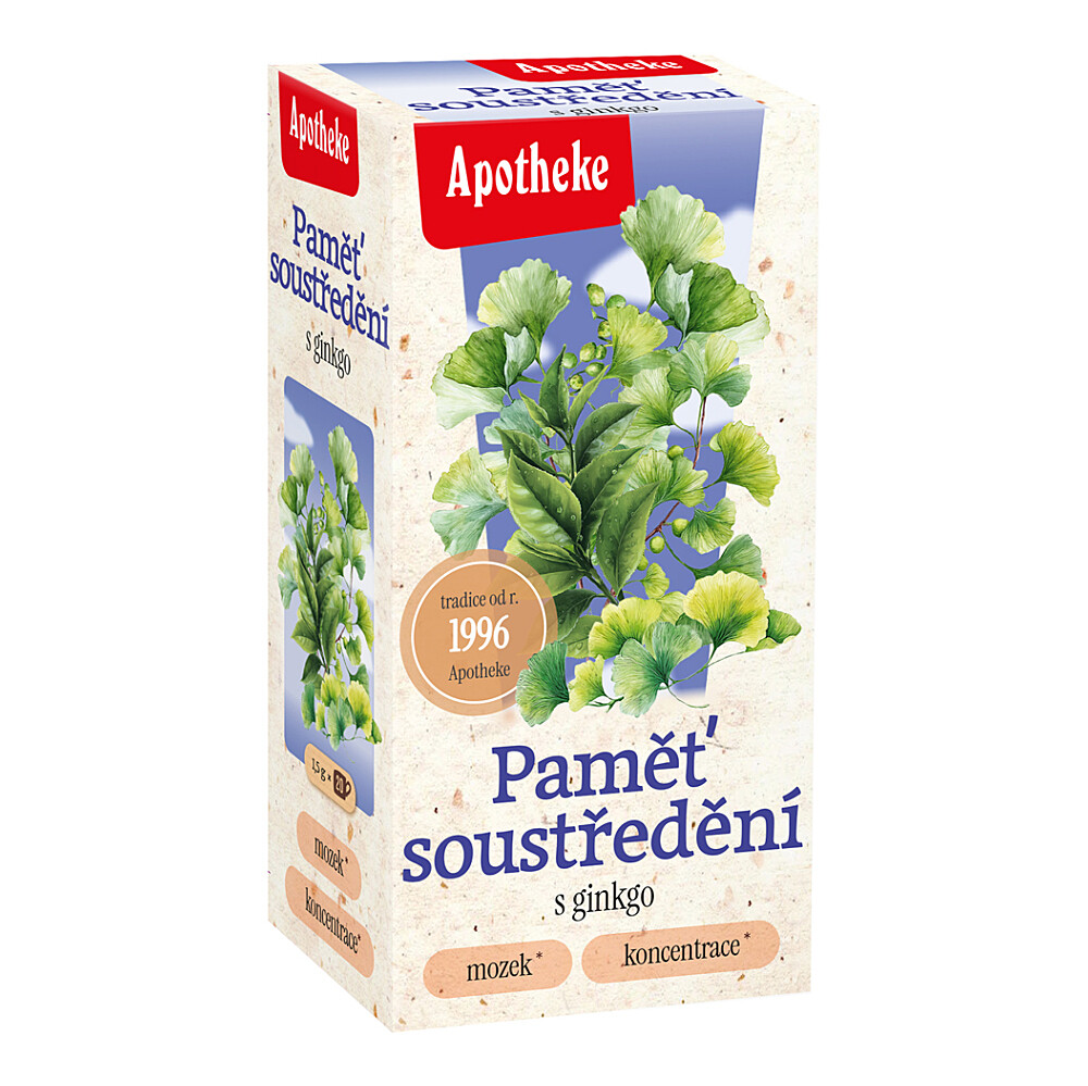 APOTHEKE Čaj pamäť a sústredenie 20 sáčkov