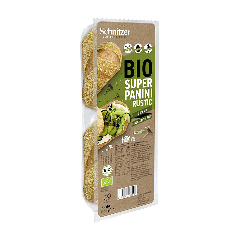 SCHNITZER Panini rustikálne bezlepkové BIO 180 g