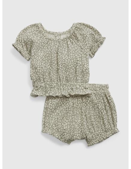 Súprava dojčenského topu a šortiek