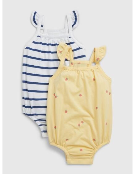 Detské body z organickej bavlny, 2 ks