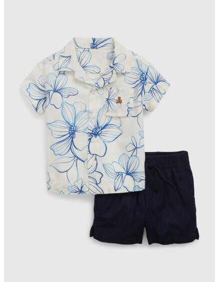 Detské ľanové tričko a šortky