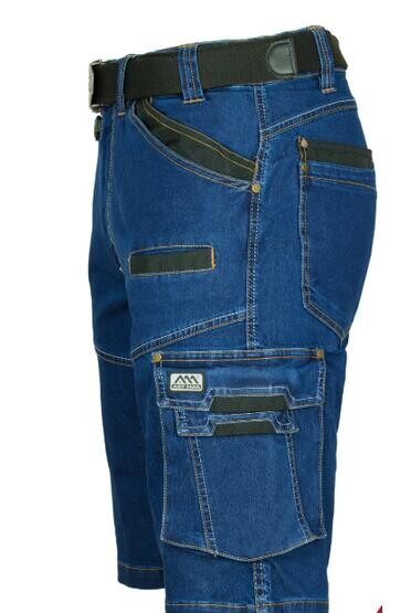 Džínsové pracovné nohavice po kolená S