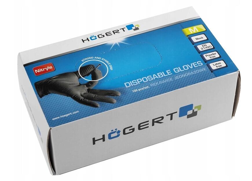 Jednorazové nitrilové rukavice čierne XL (100 ks/balenie)