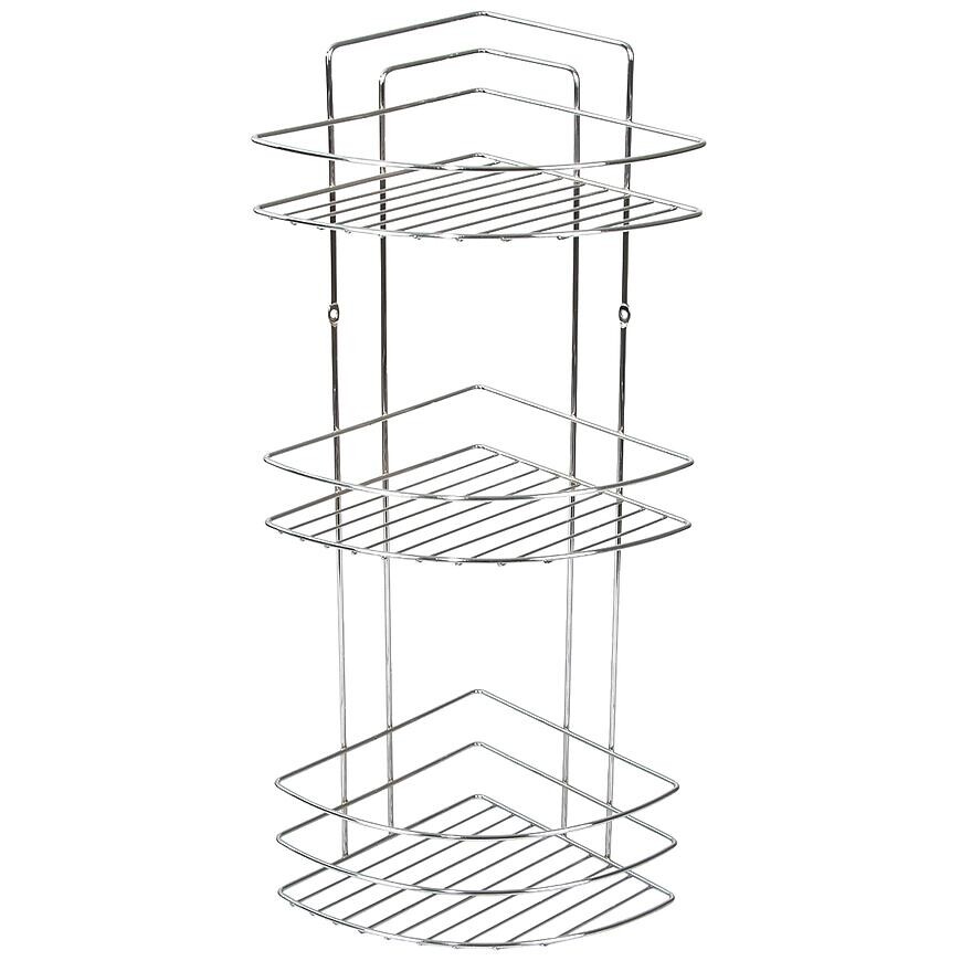 Kúpeľňová polička trojstupňová chrómovaná oceľ MX0961