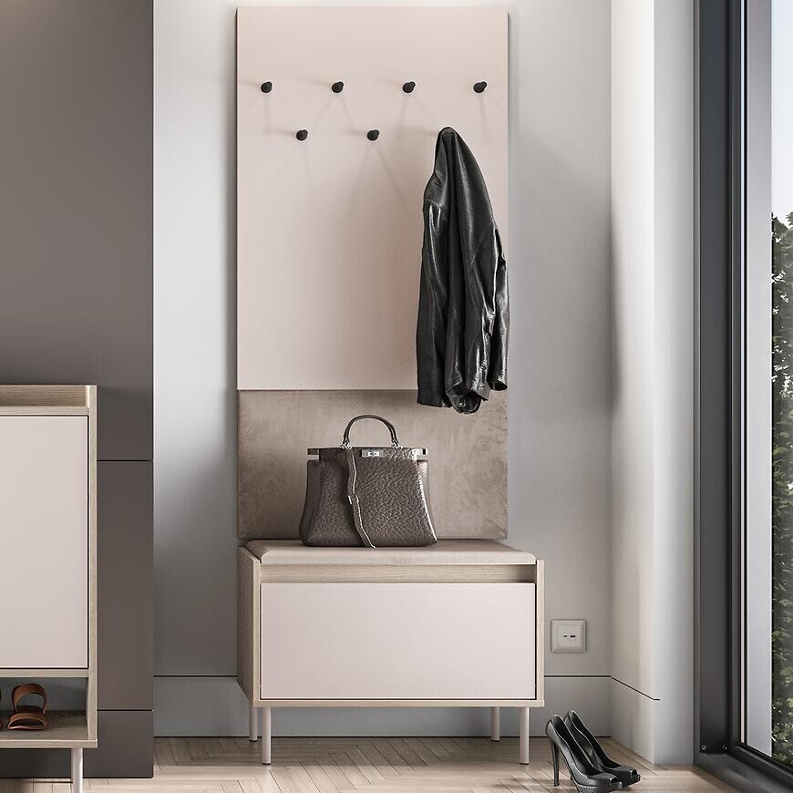 Predsieňový nábytok VOCO III kašmír/dub cremona