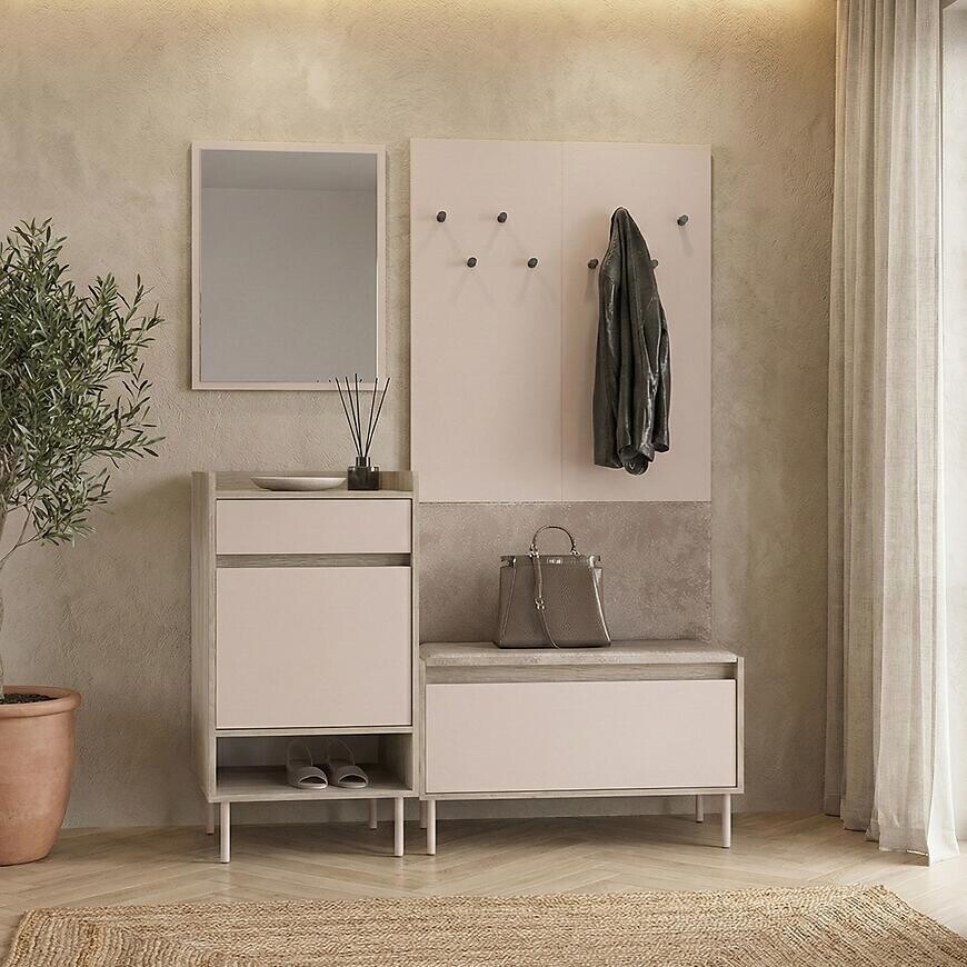 Predsieňový nábytok VOCO VII kašmír/dub cremona