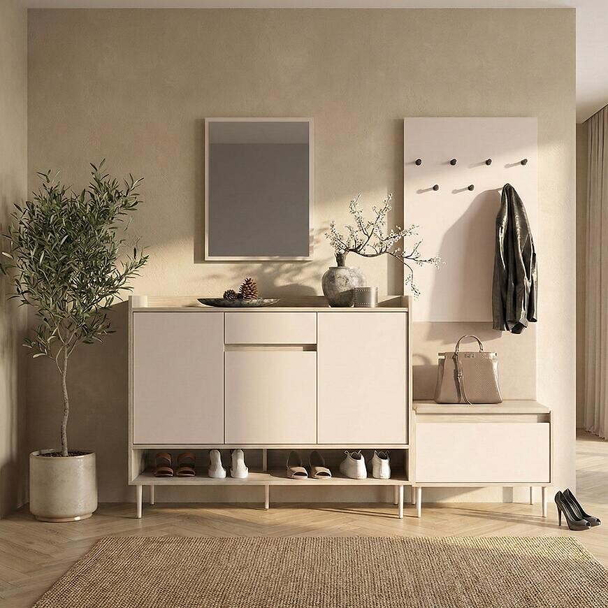 Predsieňový nábytok VOCO VIII kašmír/dub cremona