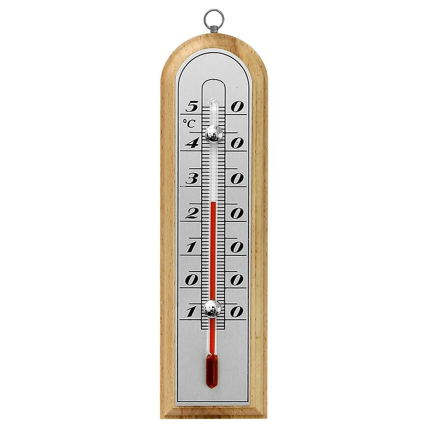 Izbový teplomer so striebornou stupnicou (-10/50 °c) 16 cm mix