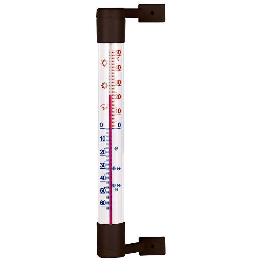 Vonkajší teplomer hnedý (-50/50 °c) 18 cm