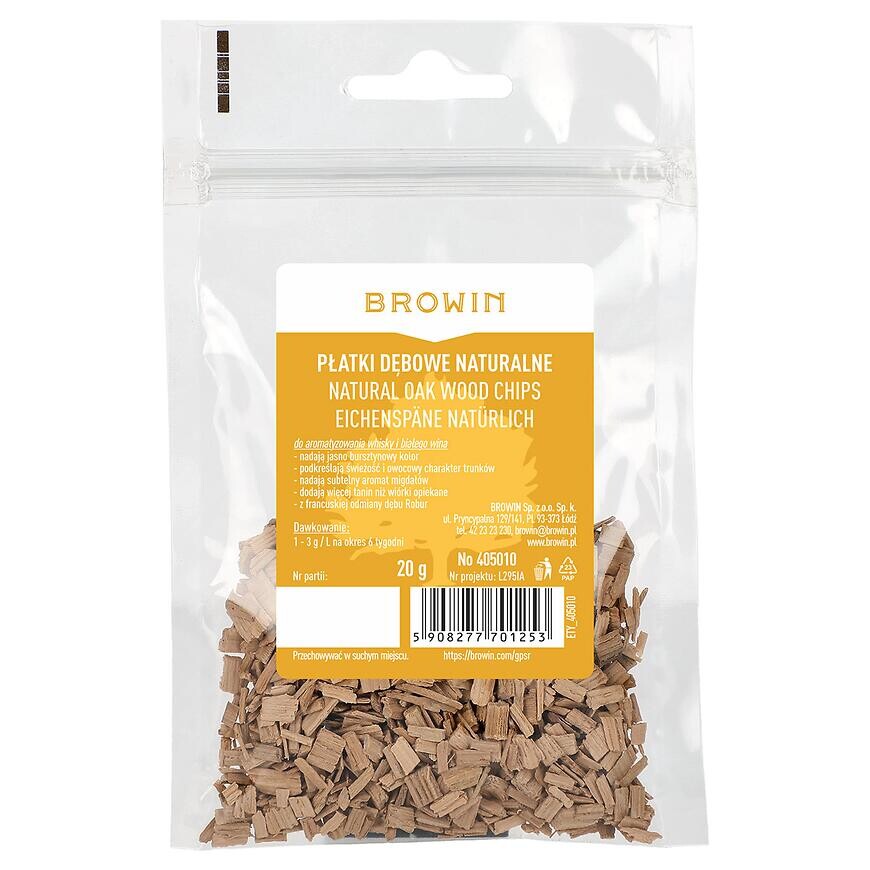 Dubové vločky prírodné nepražené 20 g