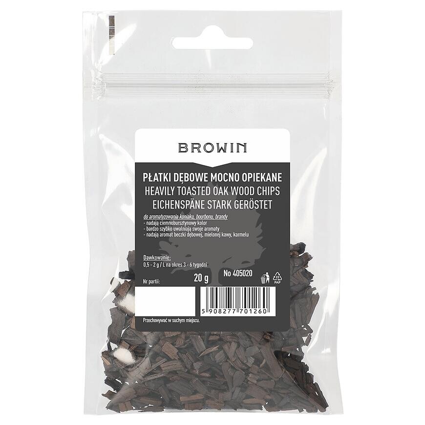 Dubové vločky silne pražené 20 g