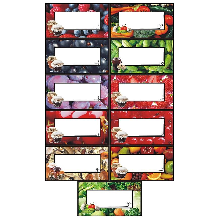 Samolepiace etikety na zaváraniny  - 30 ks