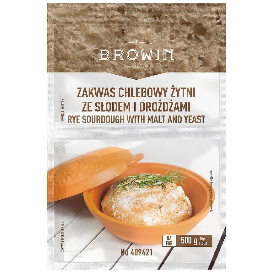 Kvások na ražný chlieb s droždím a sladom - 23g