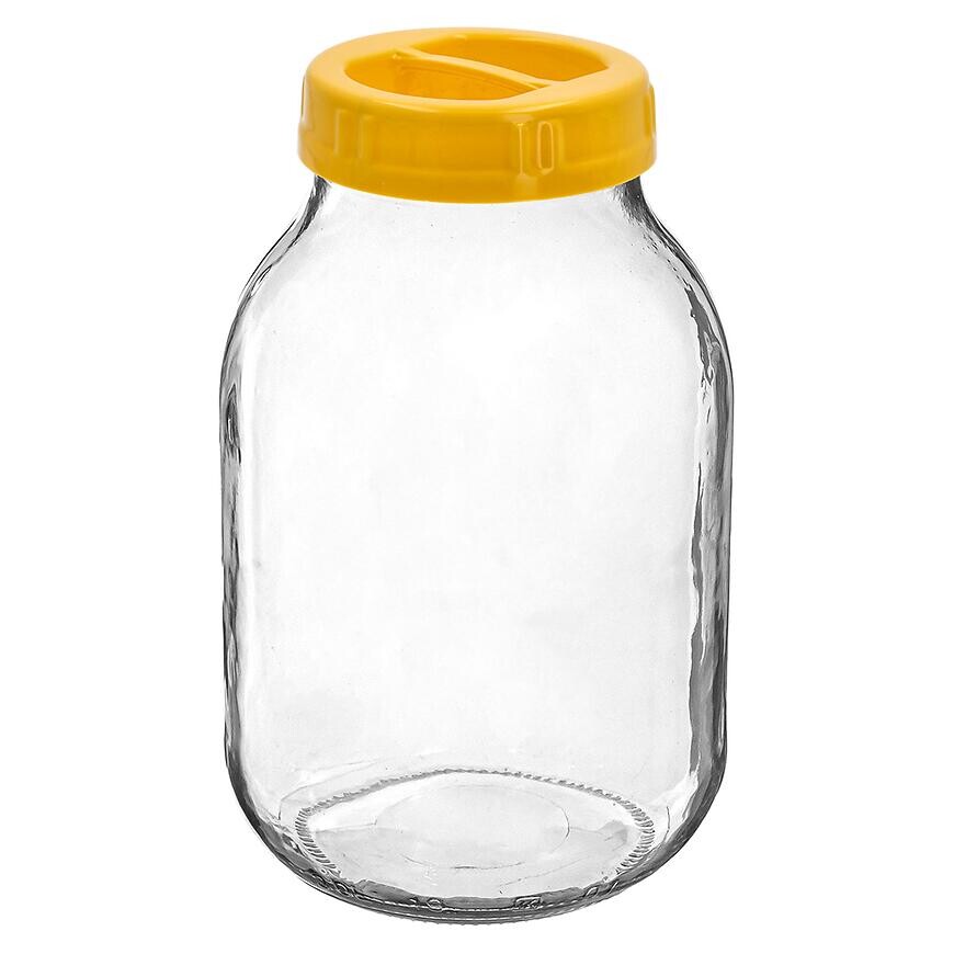 Sklenený pohár to 3l s plastovým viečkom fi 100 mm  Browin