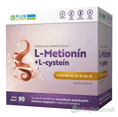 PLUS LEKÁREŇ L-Methionine + L-cysteín 90 kapsúl