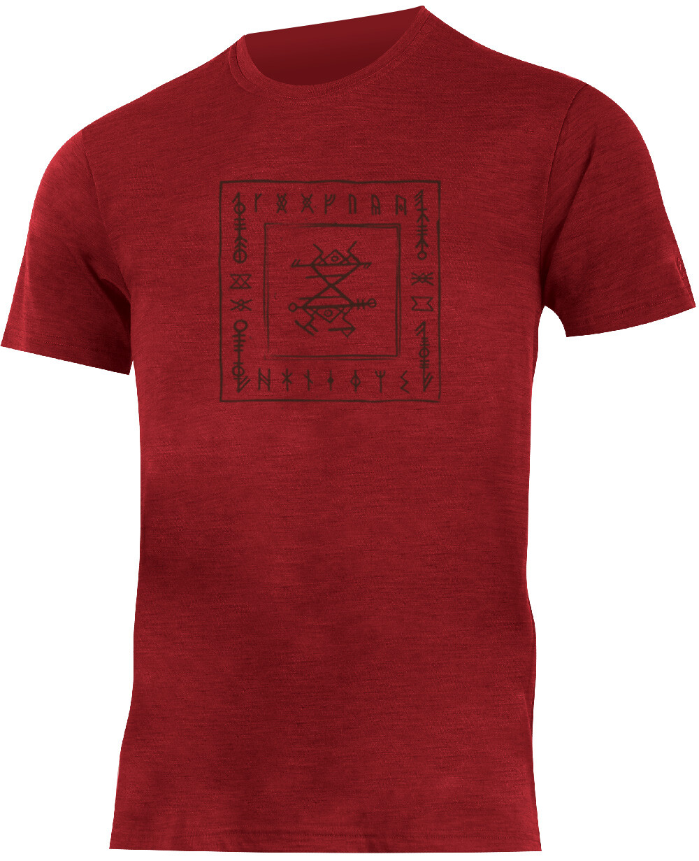 Lasting pánske merino tričko RADIM 3636 s tlačou červené Veľkosť: L