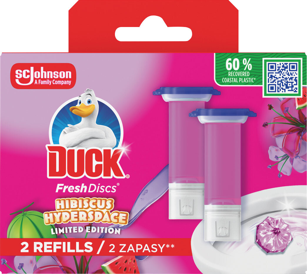 DUCK Fresh Discs Hibiscus Hyperscape WC gél náhrada 2x36ml