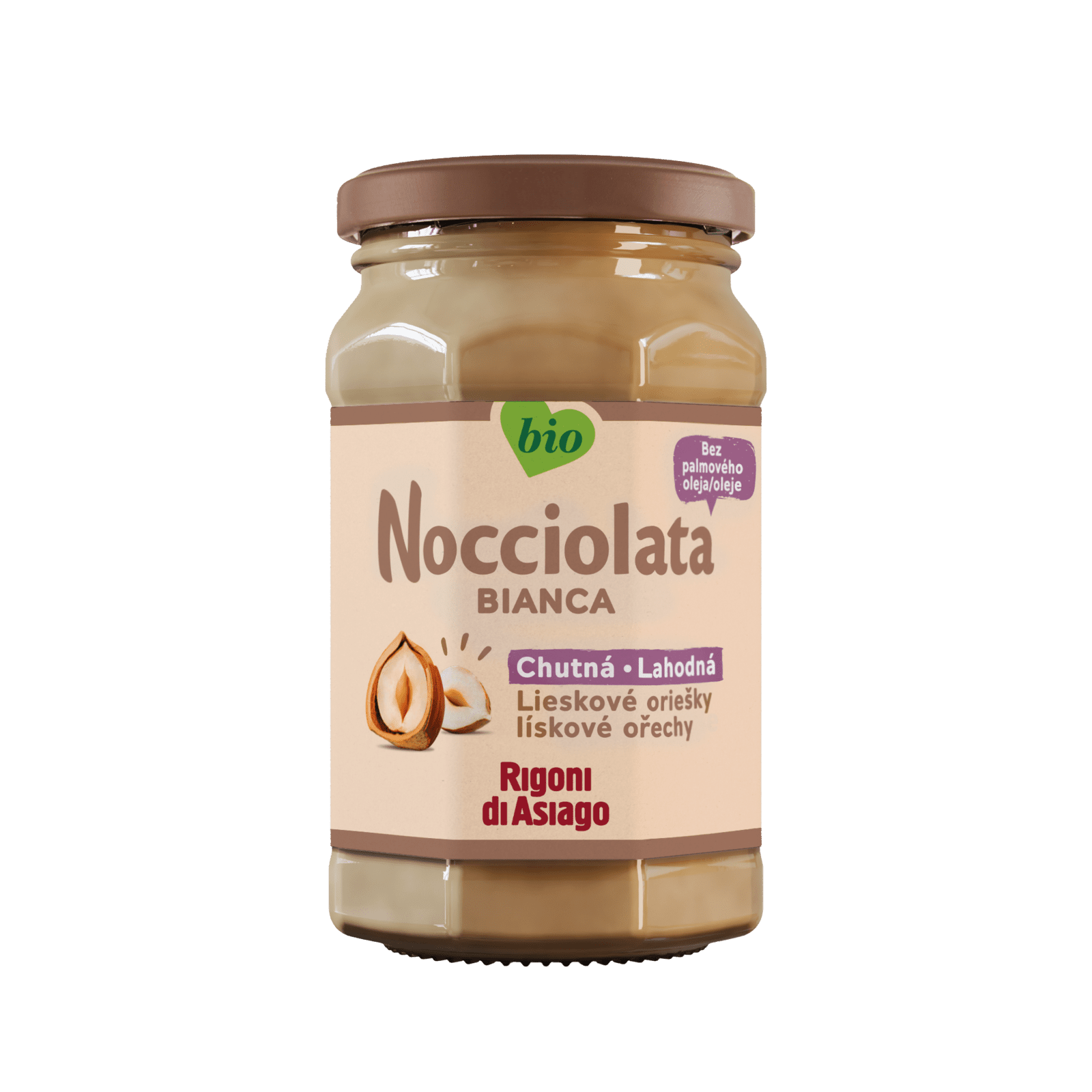 RIGONI DI ASIAGO Nocciolata BIO Bianca lieskooriešková nátierka biela 250 g