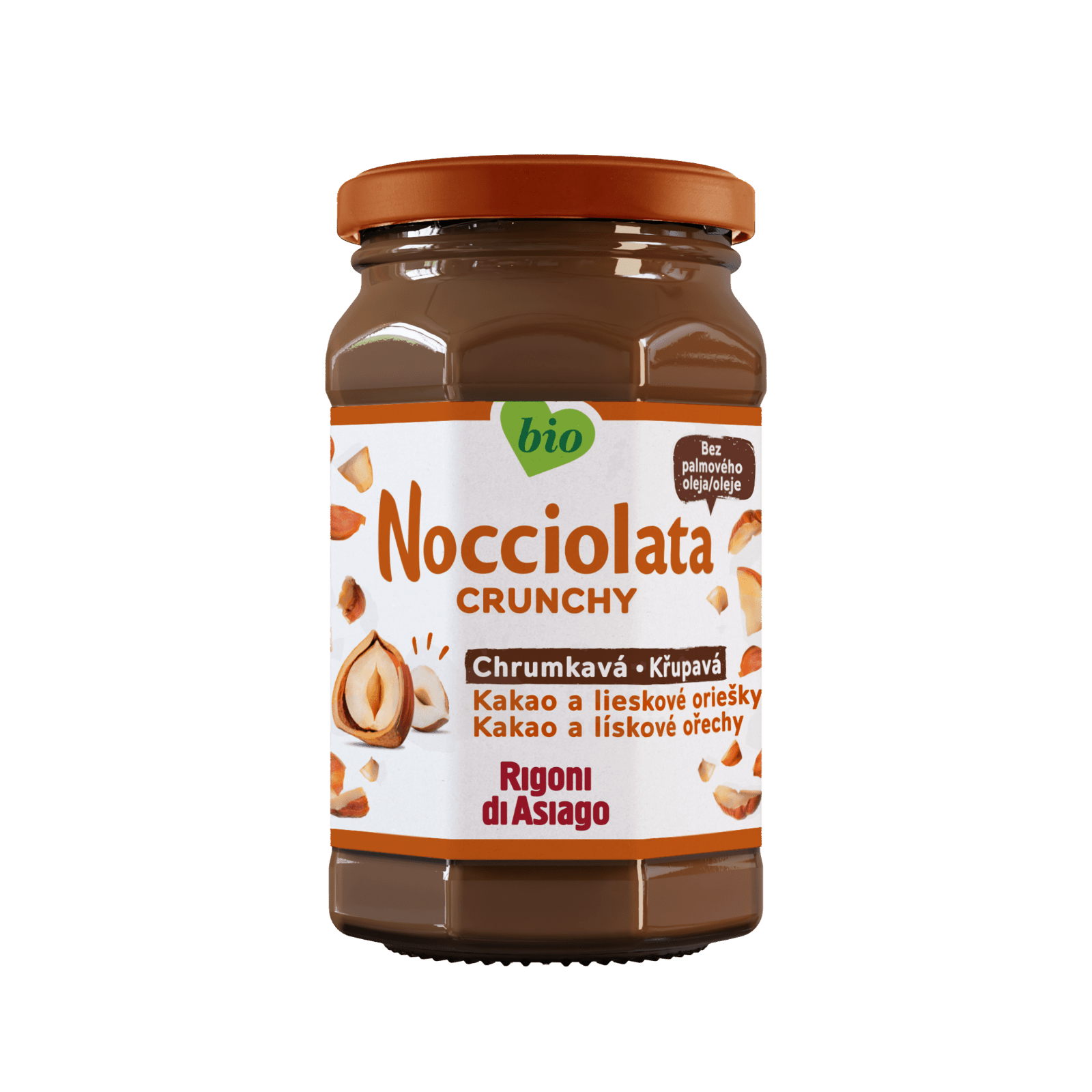 RIGONI DI ASIAGO Nocciolata BIO Crunchy lieskovooriešková nátierka 250 g