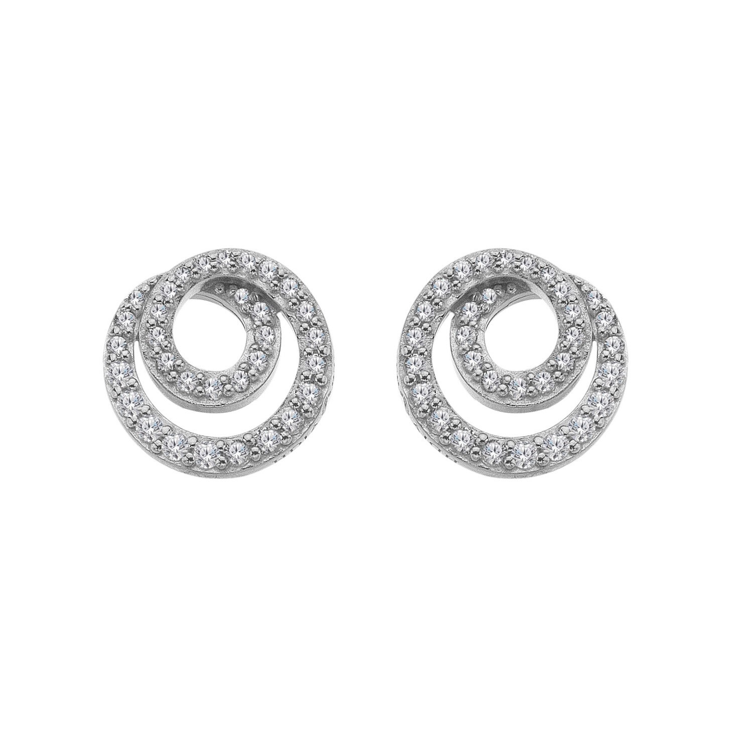 Hot Diamonds Strieborné náušnice Shimmer DE873