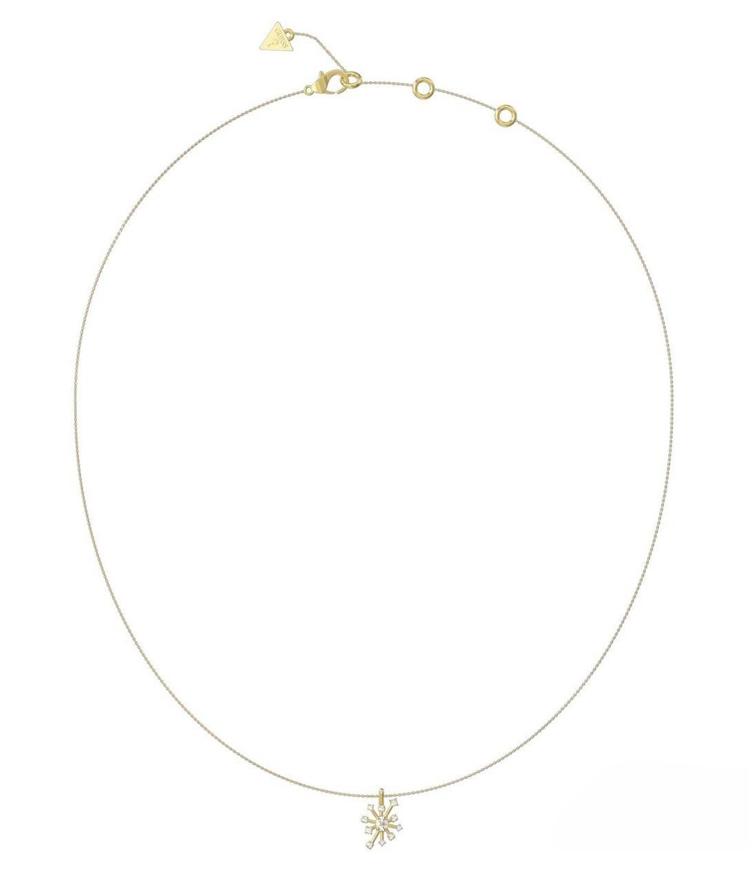 Guess Oslnivý pozlátený náhrdelník Galaxy JUBN05563JWYGT/U