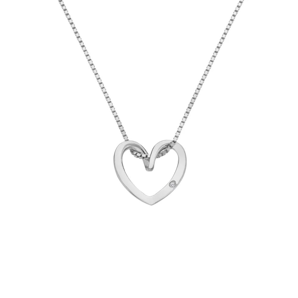 Hot Diamonds Strieborný náhrdelník Srdce s diamantom Heart DP1089