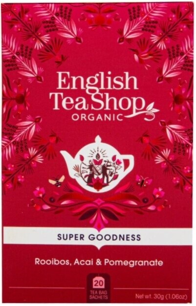 English Tea Shop Rooibos, ovocie acai a granátové jablko BIO 20 sáčkov