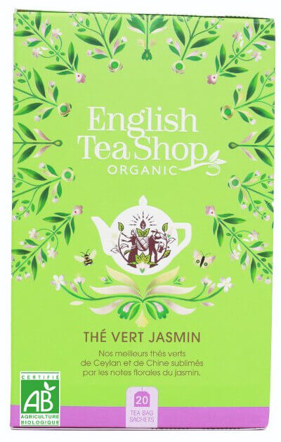English Tea Shop Zelený čaj s jazmínom a bezinkou BIO 20 sáčkov