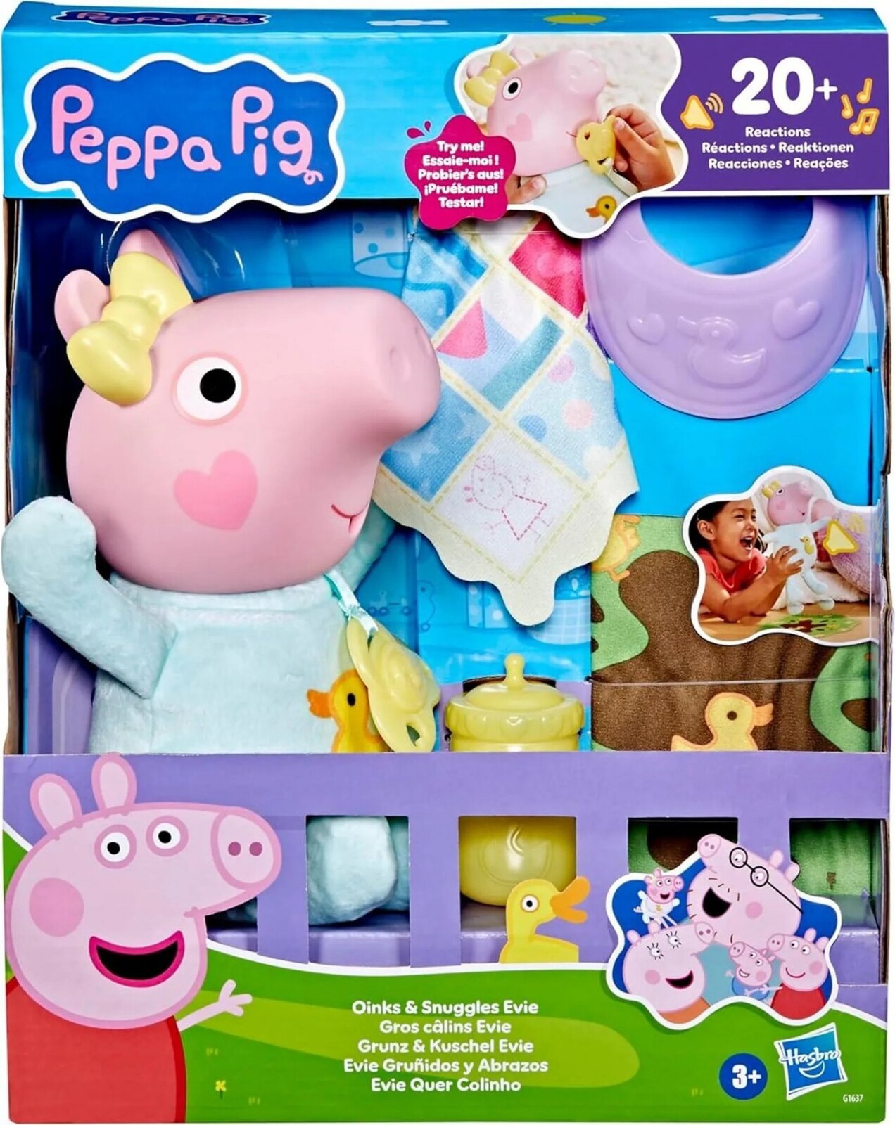 Prasiatko Peppa Prítulná Bábika Evie