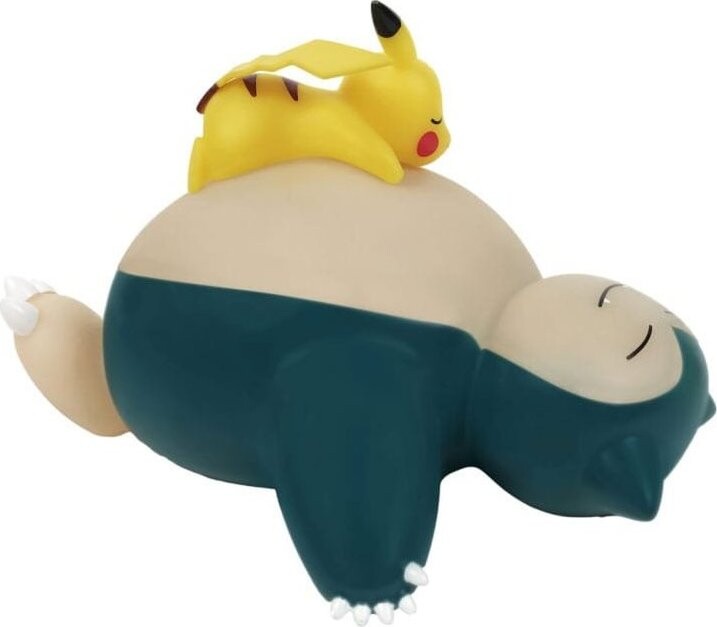 Pokémon: Snorlax and Pikachu Sleeping - stolní lampa 25 cm
