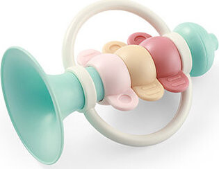 BabyOno Hrkálka s hryzadlom Trumpet 0 m+