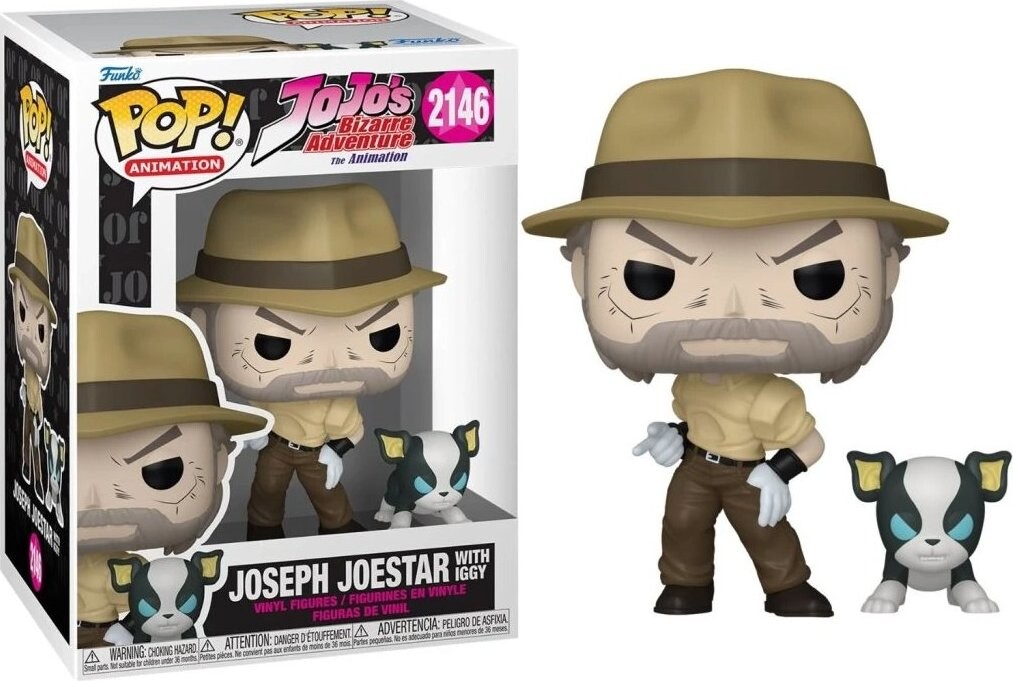 Funko Pop! Jojo’s Bizarre Adventure Joseph Joestar With Iggy 2146