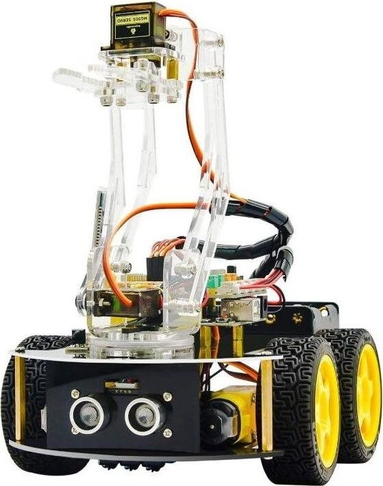 Keyestudio KS0523 Arduino robotické auto 4WD s mechanickou rukou