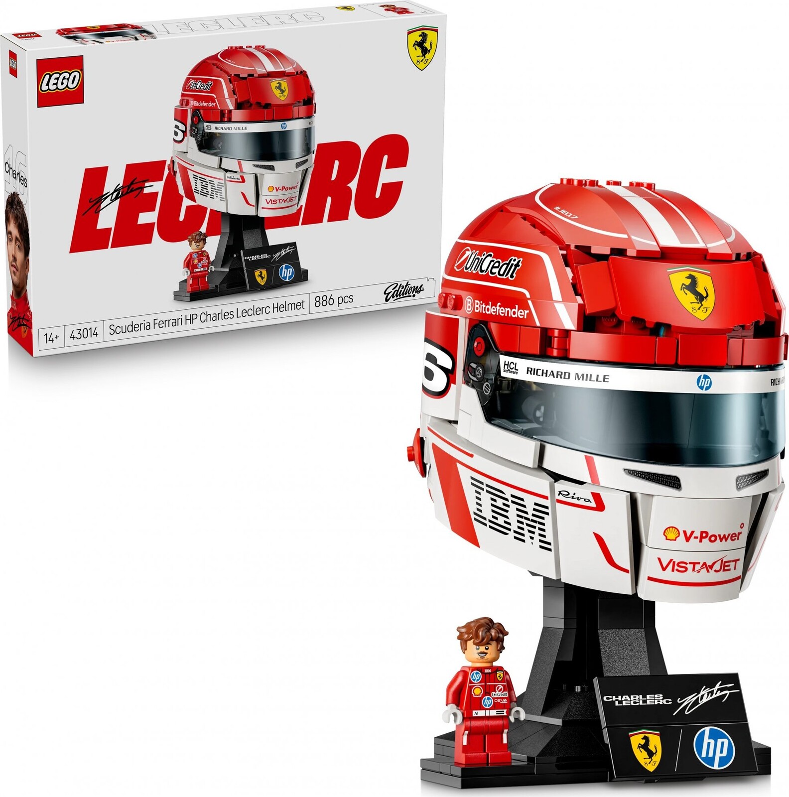 LEGO® Editions 43014 Prilba Charles Leclerc zo Scuderia Ferrari HP