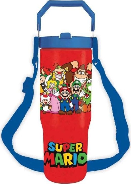 Super Mario - Characters - cestovní hrnek s popruhem