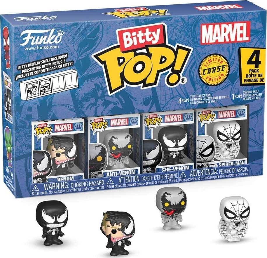 Funko Pop! Bitty 4-Pack Series 3 Spider-Man, 1 ks náhodná