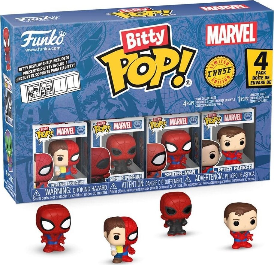Funko Pop! Bitty 4-Pack Series 4 Spider-Man, 1 ks náhodná