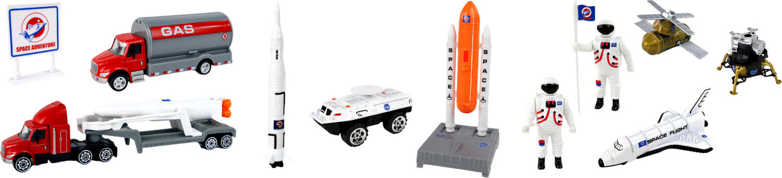 LEAN Toys 16329 Vesmírna stanica s príslušenstvom 15 ks