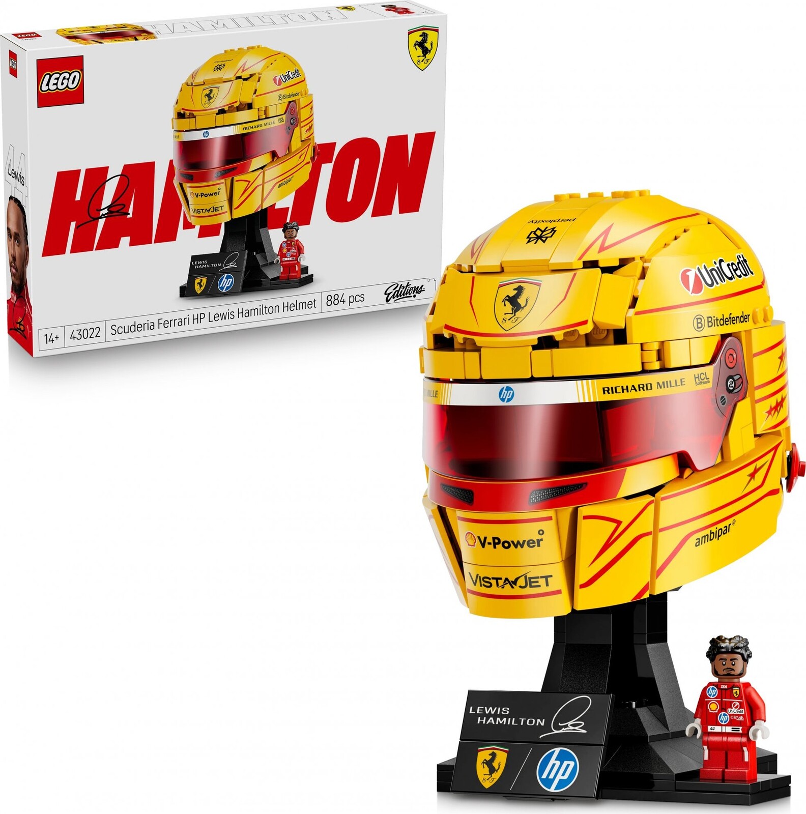 LEGO® Editions 43022 Prilba Lewis Hamilton zo Scuderia Ferrari HP