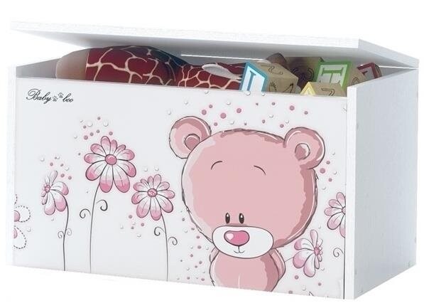 BabyBoo Box na hračky, Medvídek STYDLÍN růžový