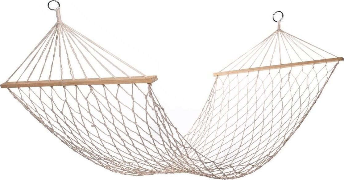 HAPPY GREEN Sieť hojdacia závesná 200 × 80 cm biela