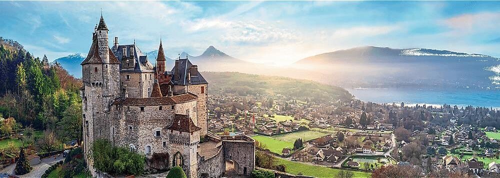 Trefl Panoramatické puzzle Hrad Menthon, Francie 1000 dielikov