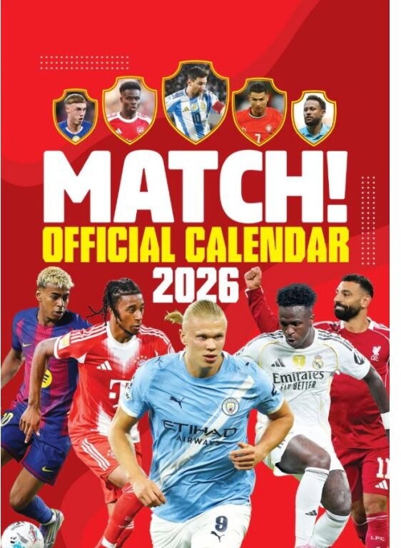 Match Magazine: Football stars - Nástěnný kalendář 2026